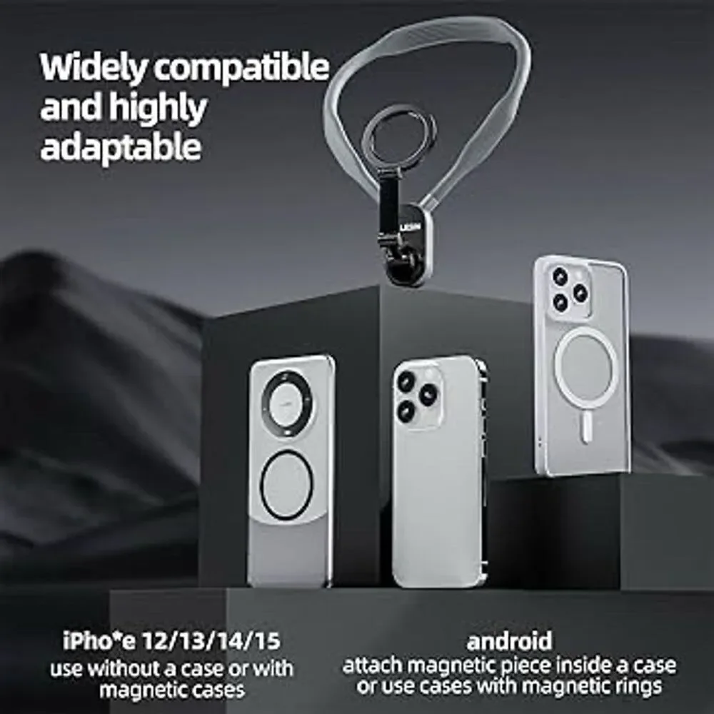 Telesin Magnetic Neck Mount for Phones Universal Quick-Release Black